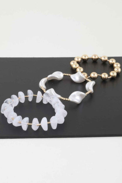 Multi Abstract Beaded Bracelet