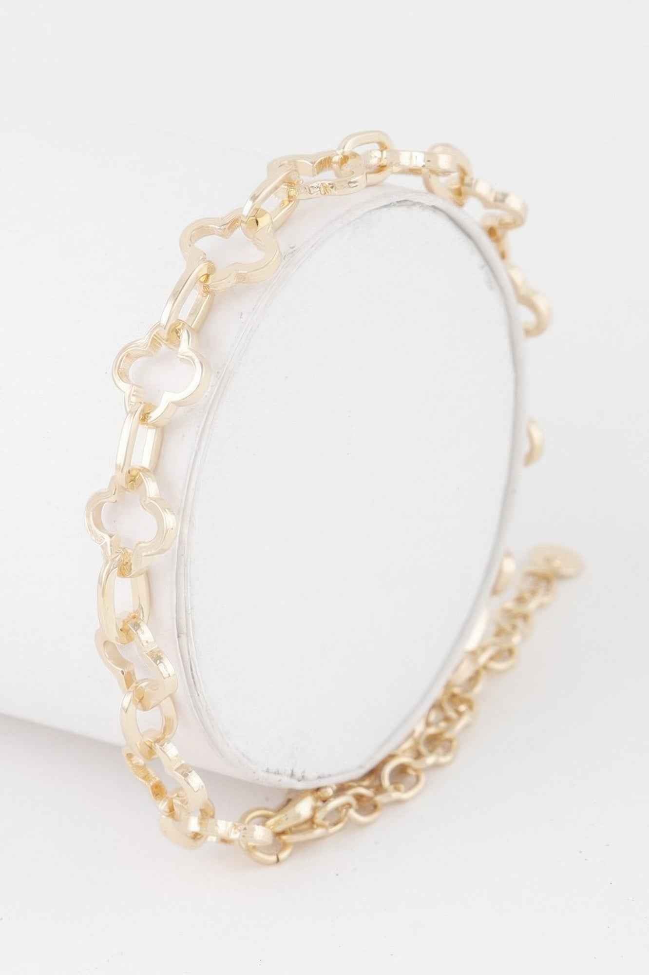Clover Link Chain Bracelet