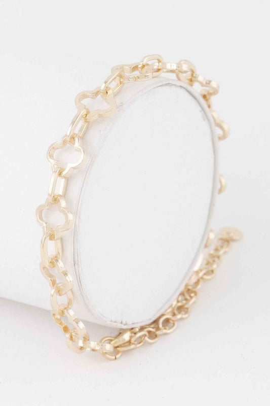 Clover Link Chain Bracelet