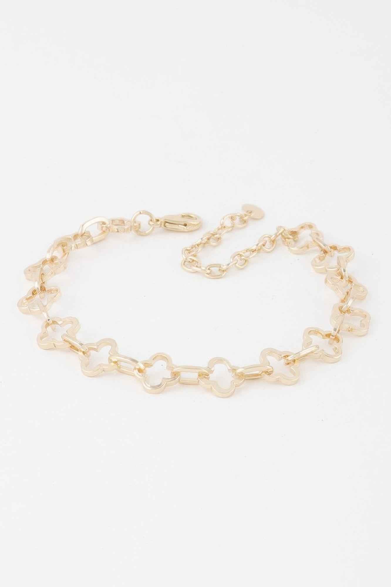 Clover Link Chain Bracelet