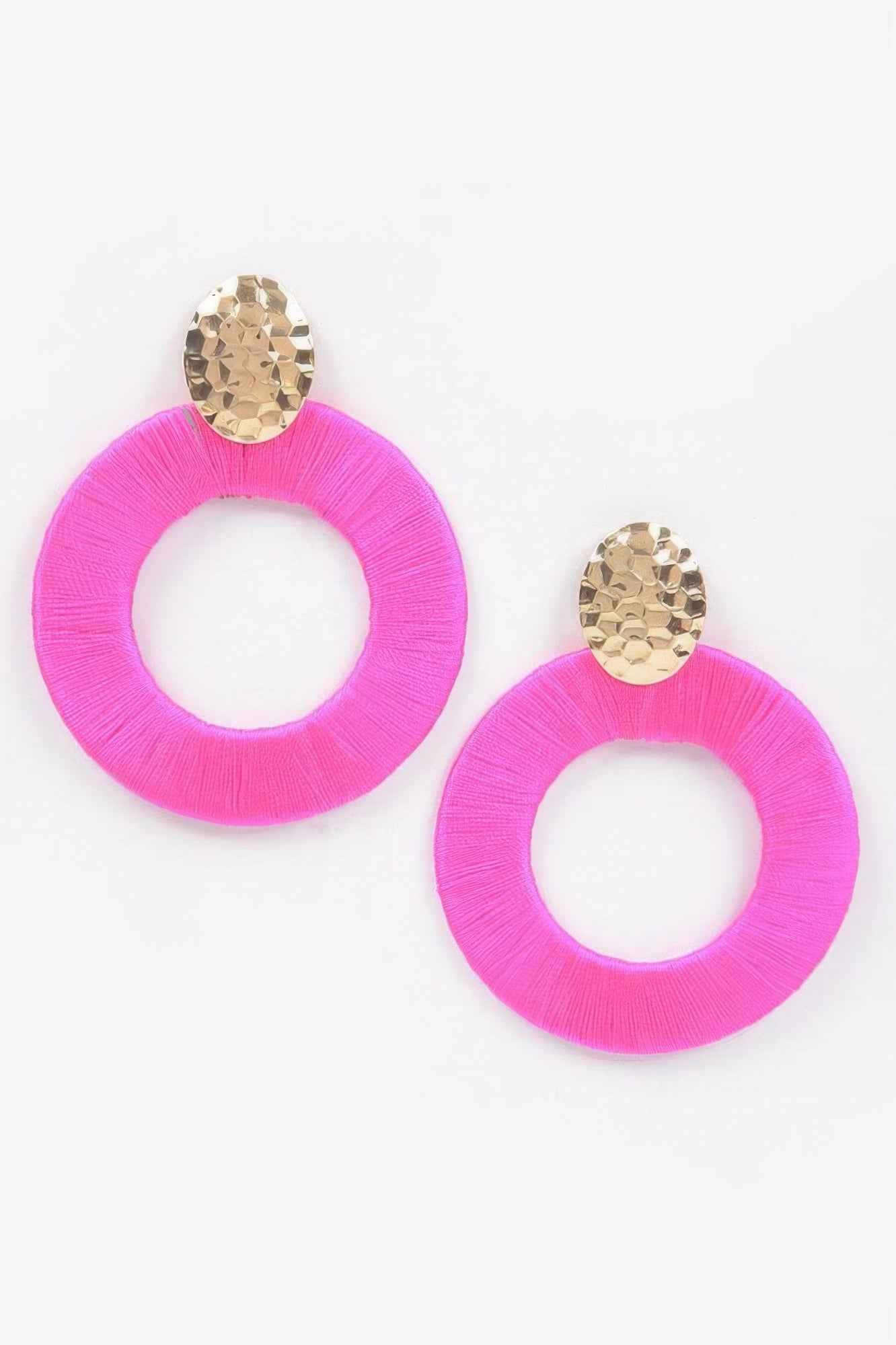 Colorful Thread Earring