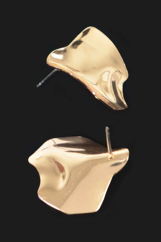 Hammered Metal Earring