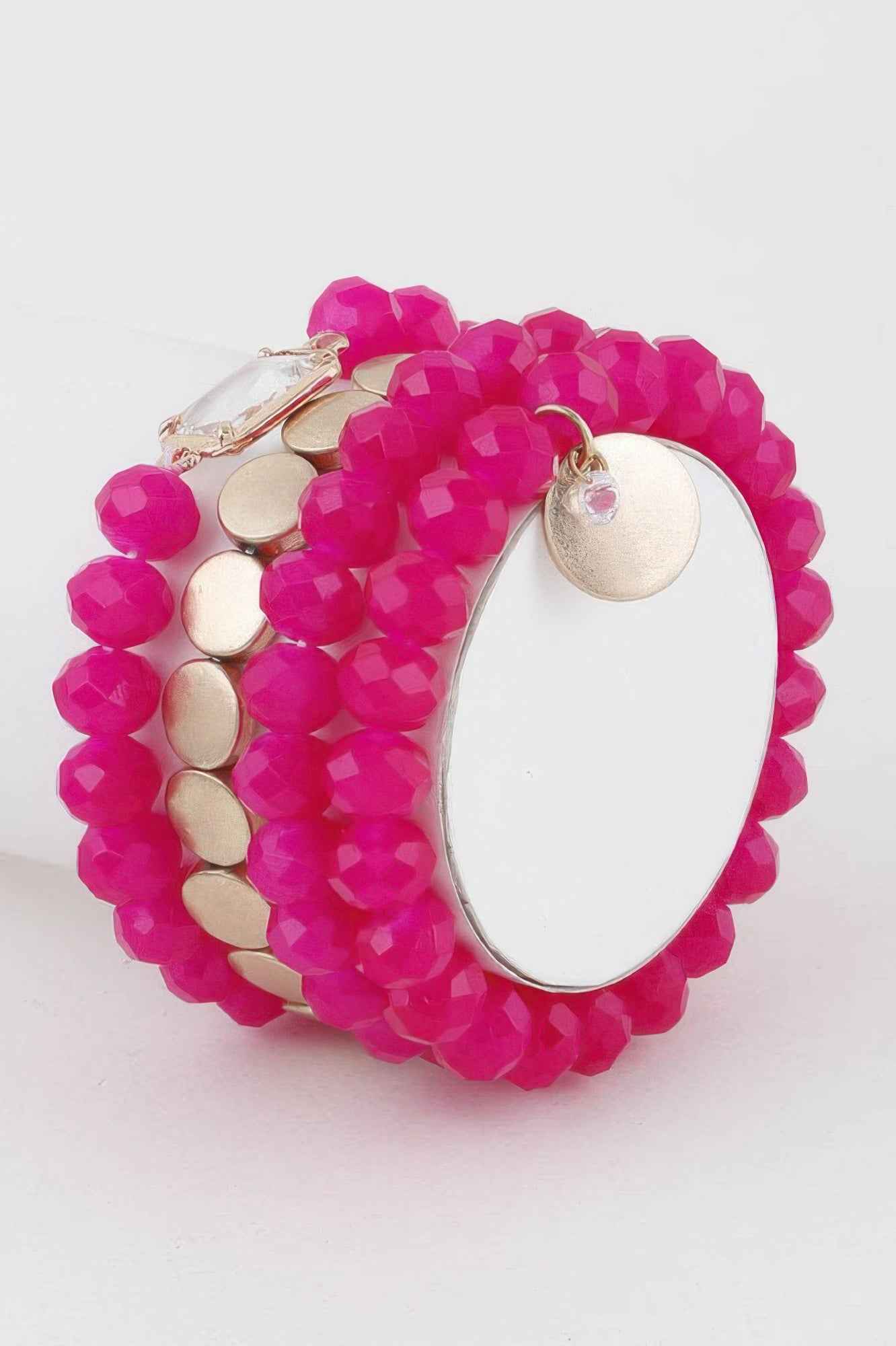 Multi Crystal Beaded Bracelet