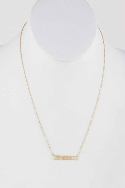 Feminist Necklace