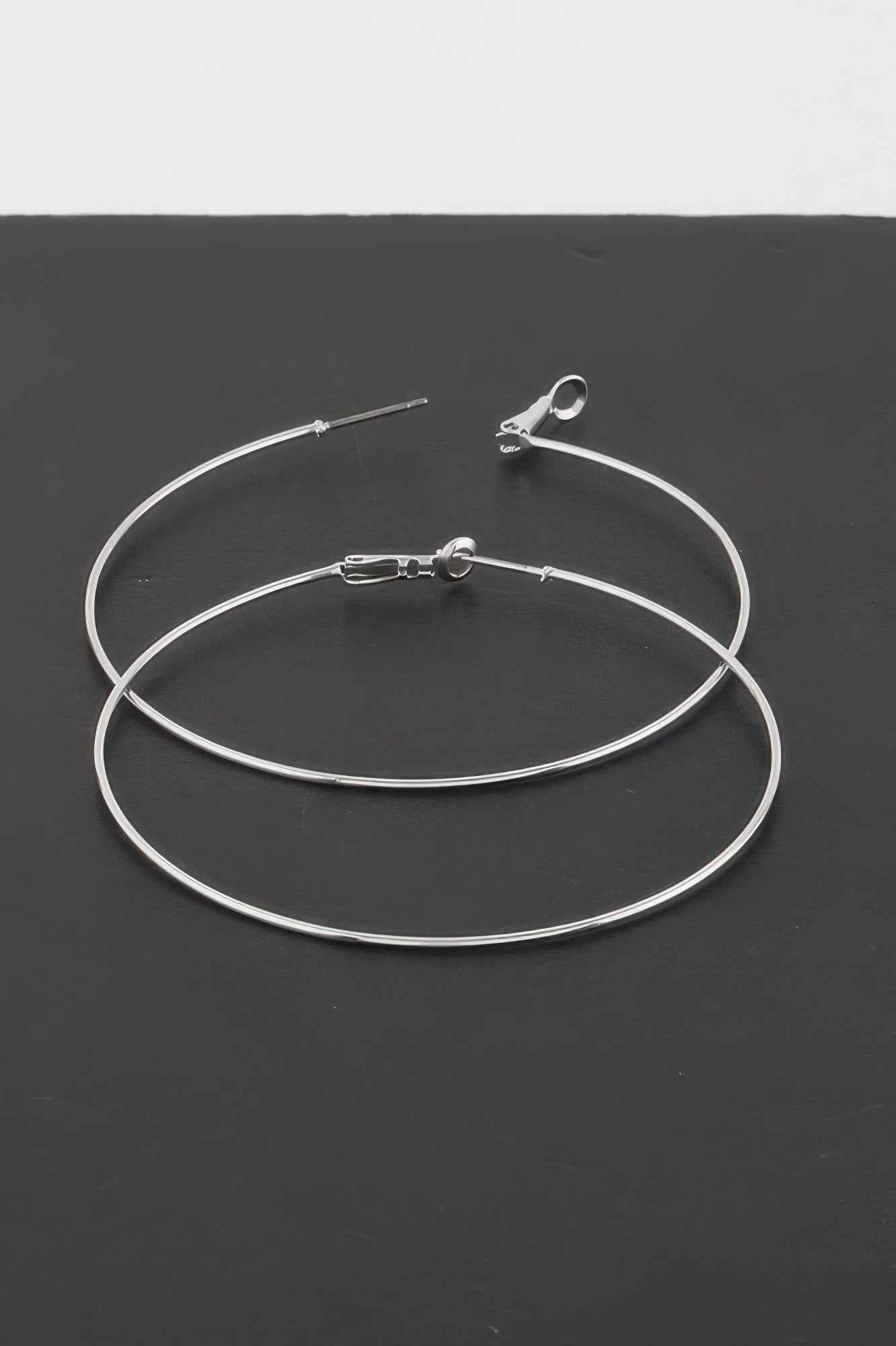 Engraved Thin Hoop Earrings