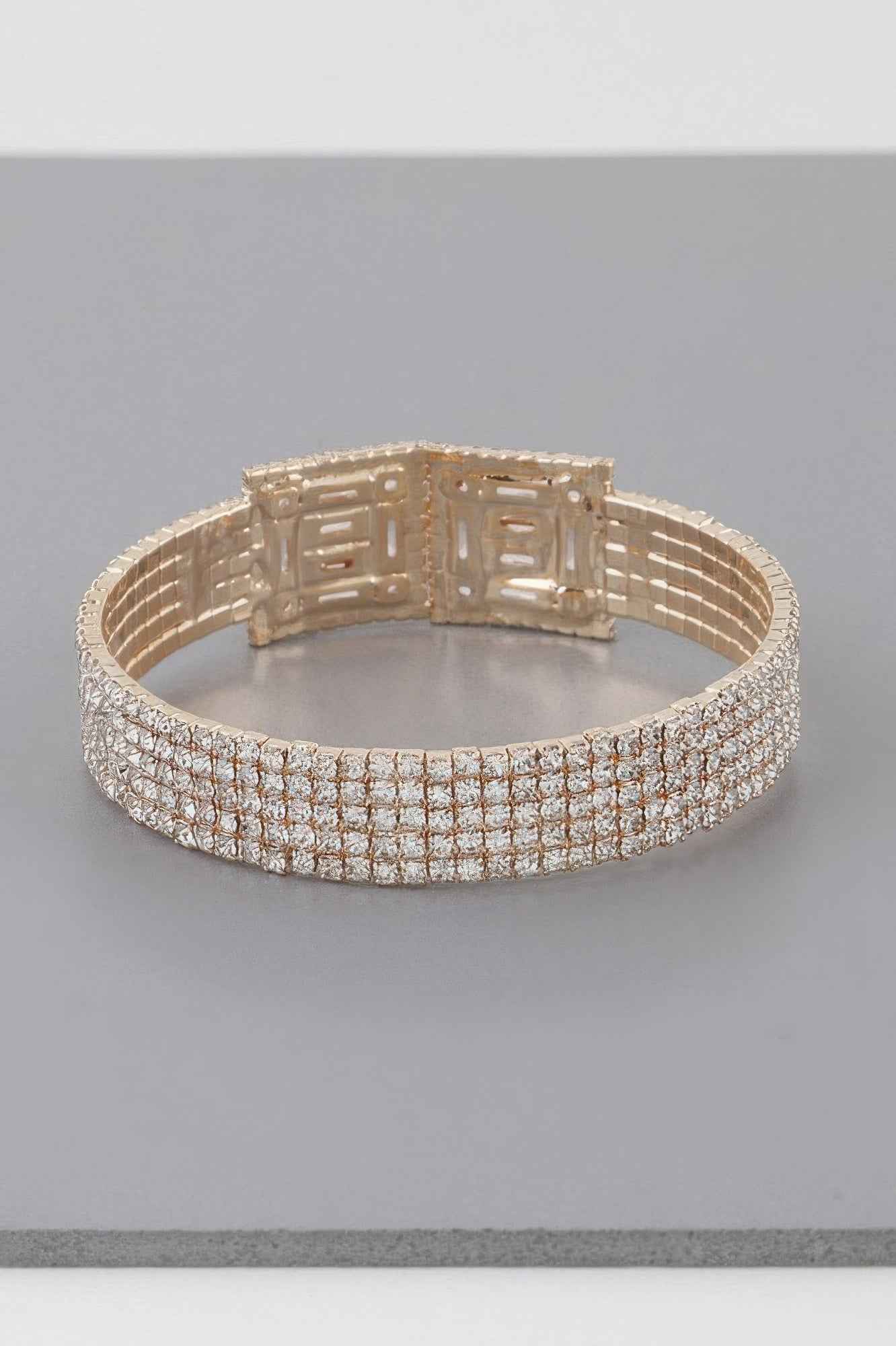 Crystal Block Bracelet