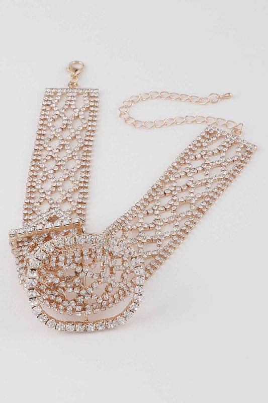 Diamond Belt Choker Necklace