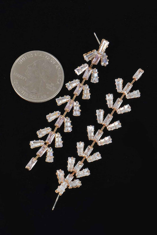 Rhinestone Drop Earring