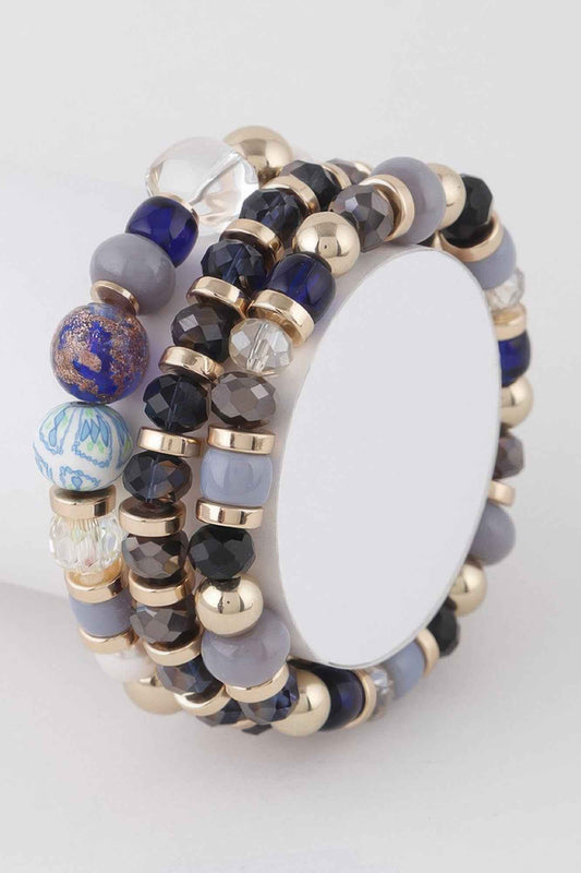 Multi Stone N Bead Bracelets