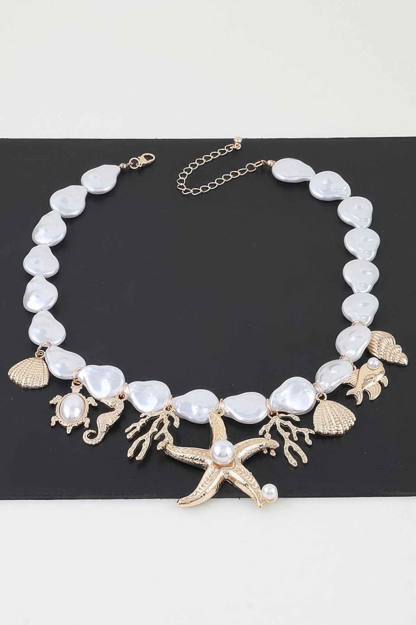 Multi Under The Sea Charm Beaded Necklace