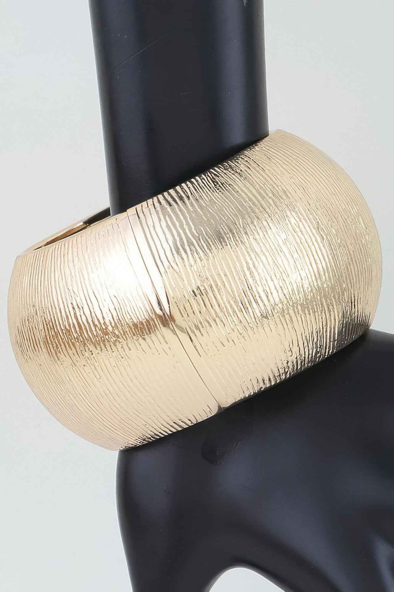 Polished Engraved Dome Cuff Bracelet