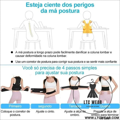 Adjustable Lumbar Support Vest for Optimal Posture - L.T.C Wear Online Fashion Store