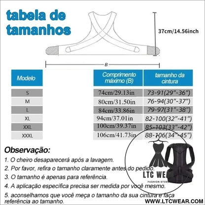 Adjustable Lumbar Support Vest for Optimal Posture - L.T.C Wear Online Fashion Store