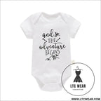 Adorable cotton baby romper: ’i love mom & dad’ - begins / 6-9m - baby bodysuit