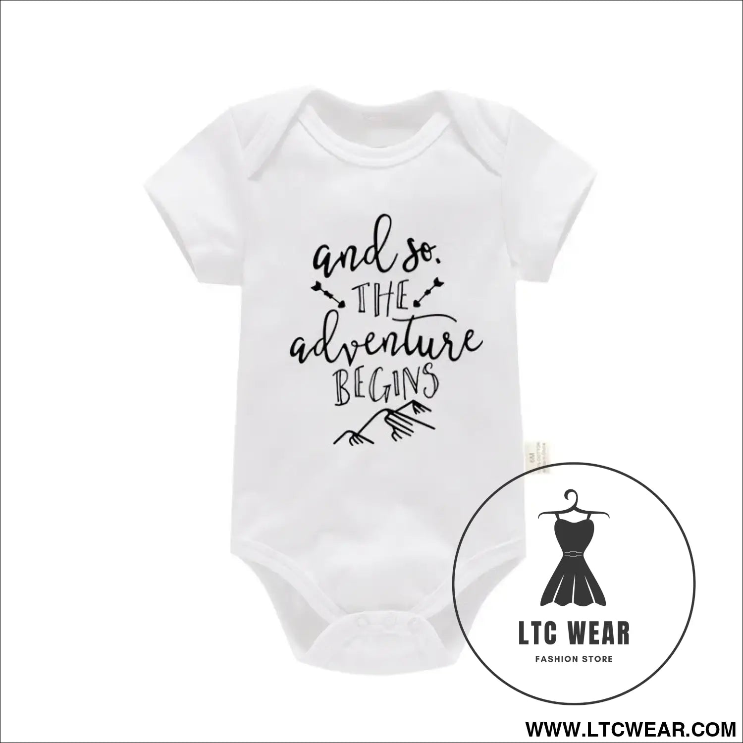 Adorable cotton baby romper: ’i love mom & dad’ - begins / 6-9m - baby bodysuit