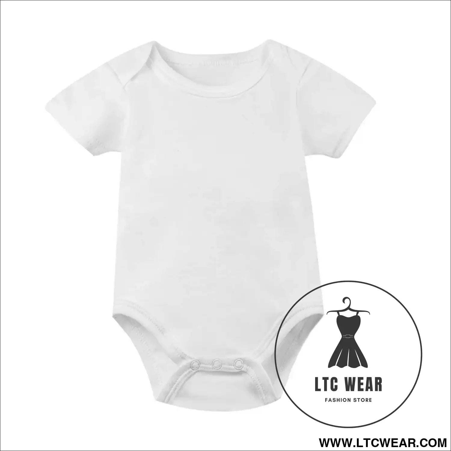 Adorable cotton baby romper: ’i love mom & dad’ - white 1pcs / 3-6m - baby bodysuit
