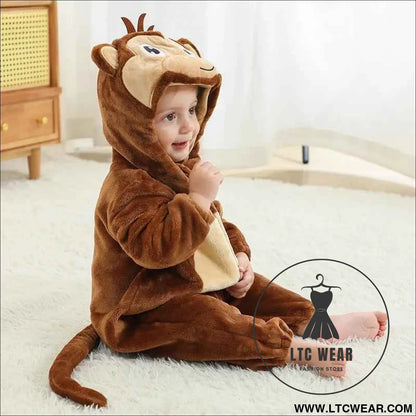 Adorable Monkey Onesie Jumpsuit for Newborns