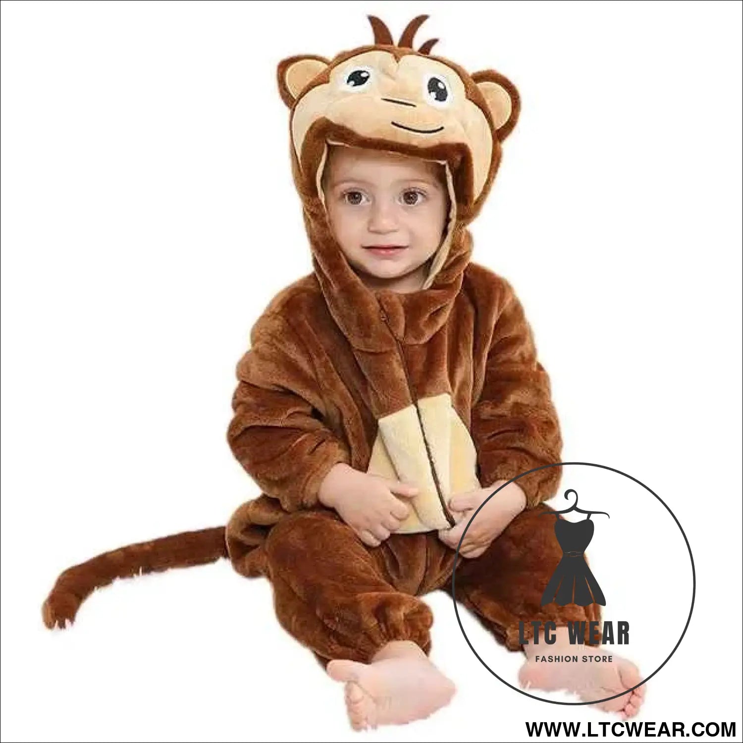 Adorable Monkey Onesie Jumpsuit for Newborns