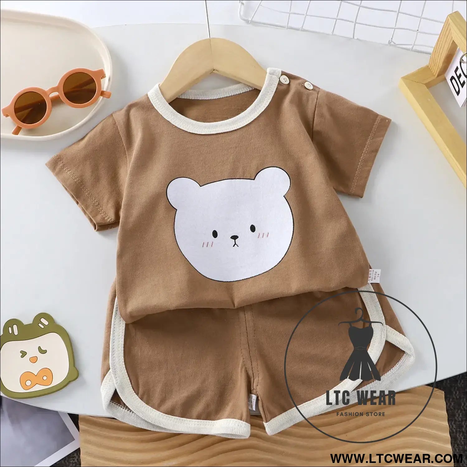 Adorable summer cotton cartoon kids’ t-shirt & shorts set - as picture 2 / 73 3-6m / china mainland