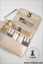 Apricot multi-functional make up organizer travel toiletry bag - apricot / one size / 95% polyester + 5% elastane