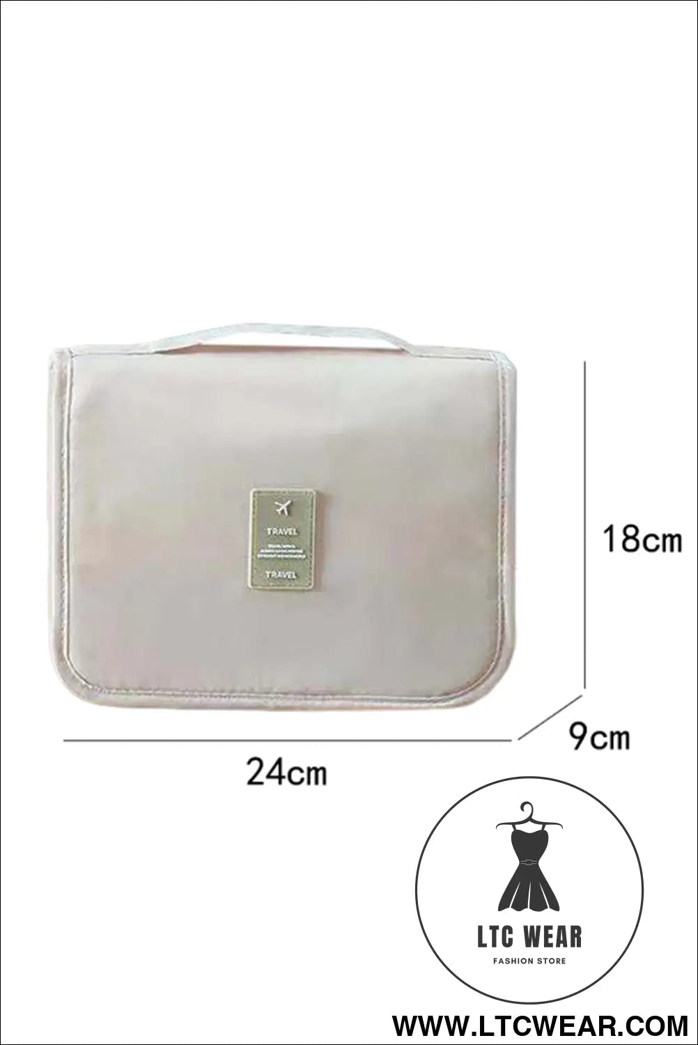 Apricot multi-functional make up organizer travel toiletry bag - apricot / one size / 95% polyester + 5% elastane