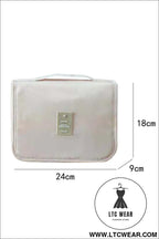 Apricot multi-functional make up organizer travel toiletry bag - apricot / one size / 95% polyester + 5% elastane
