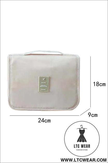 Apricot multi-functional make up organizer travel toiletry bag - apricot / one size / 95% polyester + 5% elastane