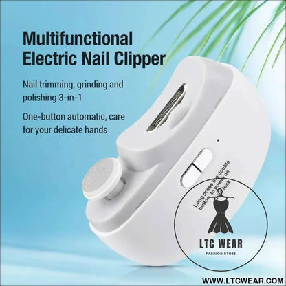 Automatic Nail Trimmer with Light - Safe & Efficient