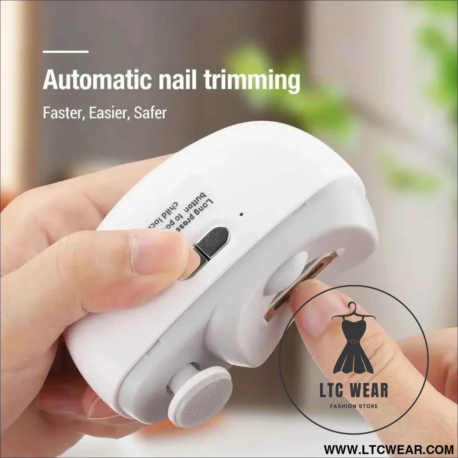 Automatic Nail Trimmer with Light - Safe & Efficient