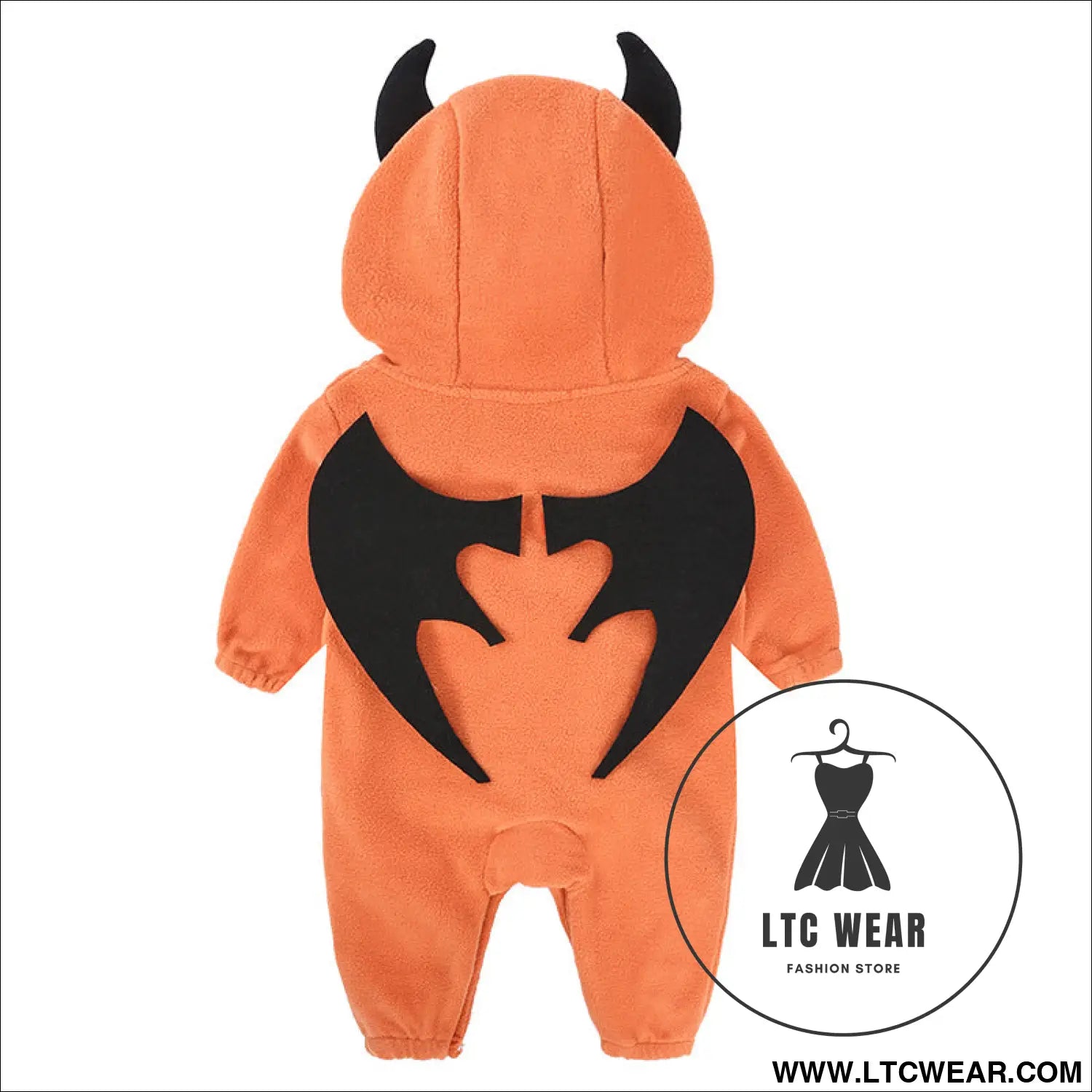Autumn and winter clothes baby onesie baby halloween pumpkin hooded onesie baby performance clothes outing clothes