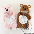 Baby clothes autumn and winter clothes one-piece thickened romper newborn cotton coat outing suit hugging clothes