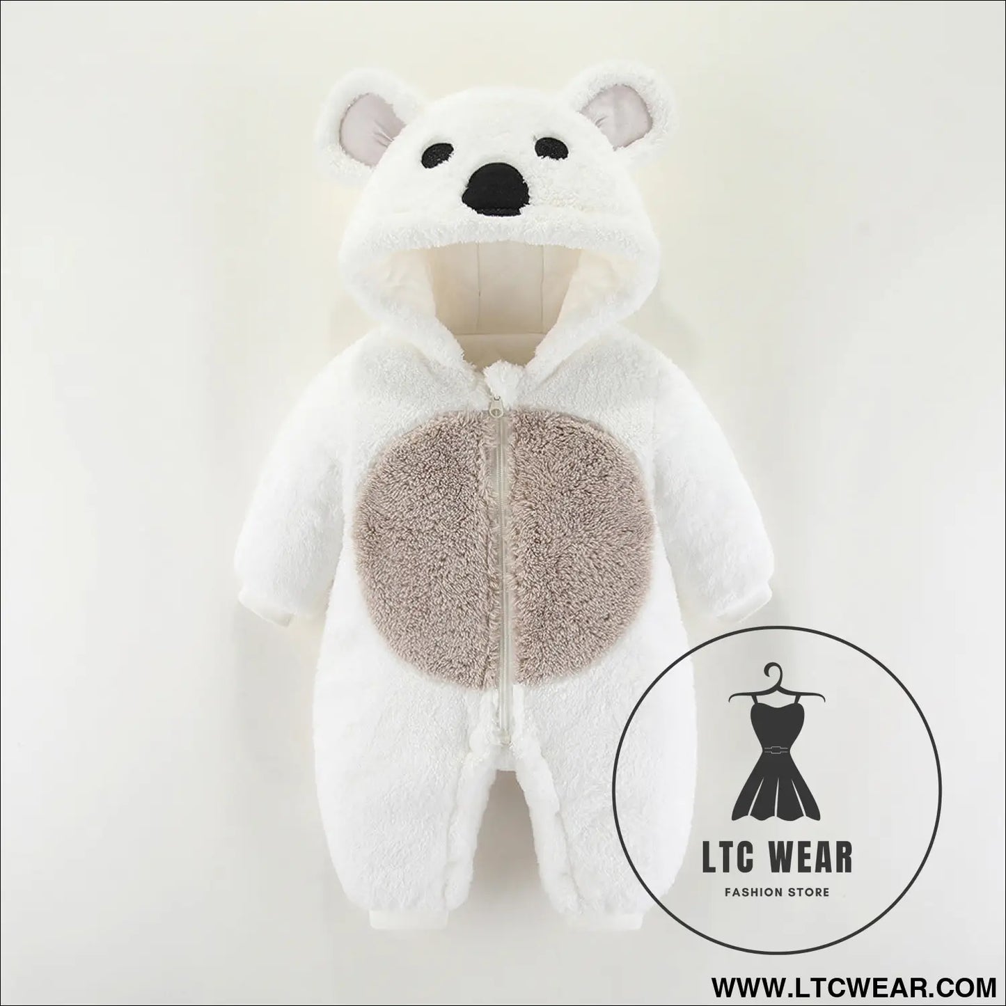 Baby clothes autumn and winter clothes one-piece thickened romper newborn cotton coat outing suit hugging clothes