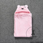 Baby coral fleece cuddle baby cuddle blanket newborn baby bear air conditioning blanket package towel cover blanket