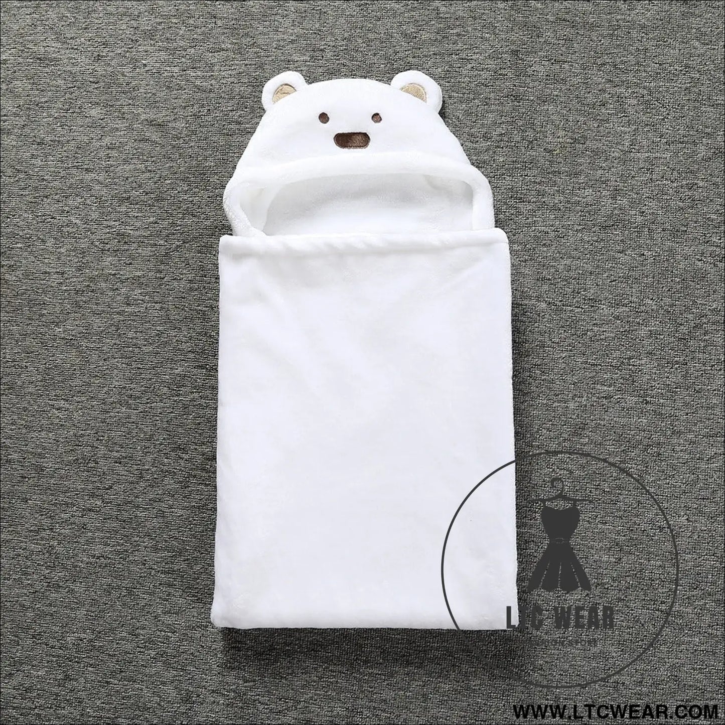 Baby coral fleece cuddle baby cuddle blanket newborn baby bear air conditioning blanket package towel cover blanket