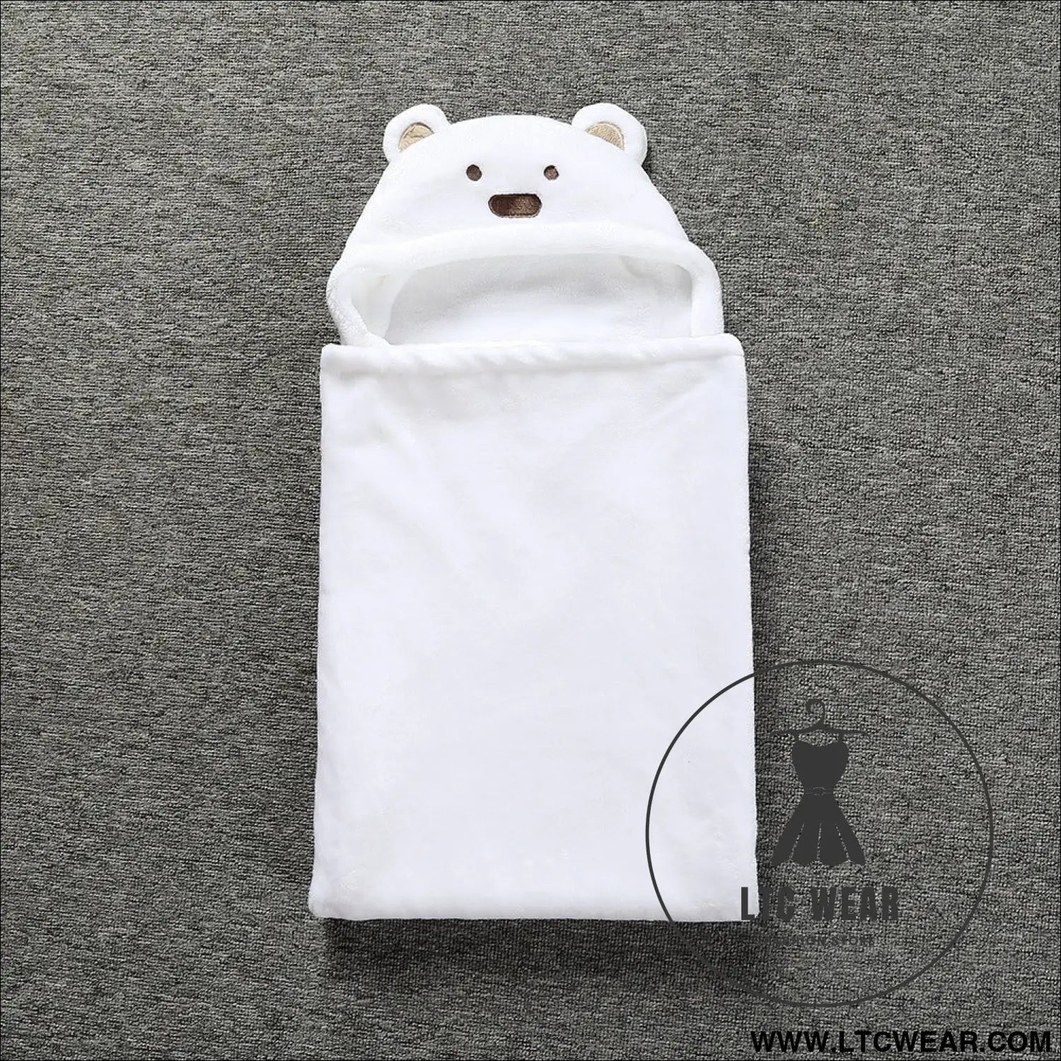 Baby coral fleece cuddle baby cuddle blanket newborn baby bear air conditioning blanket package towel cover blanket