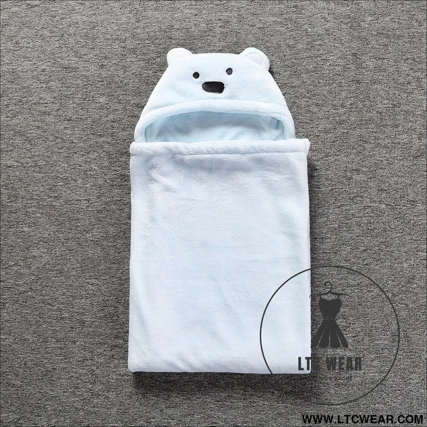 Baby coral fleece cuddle baby cuddle blanket newborn baby bear air conditioning blanket package towel cover blanket