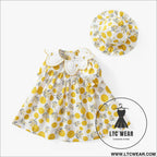 Baby dress korean version of retro classic polka dot doll collar small skirt girls summer thin section go out princess