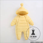 Baby jumpsuit thickened in winter baby’s outdoor clothes newborn cotton crawling clothes autumn and winter toddler
