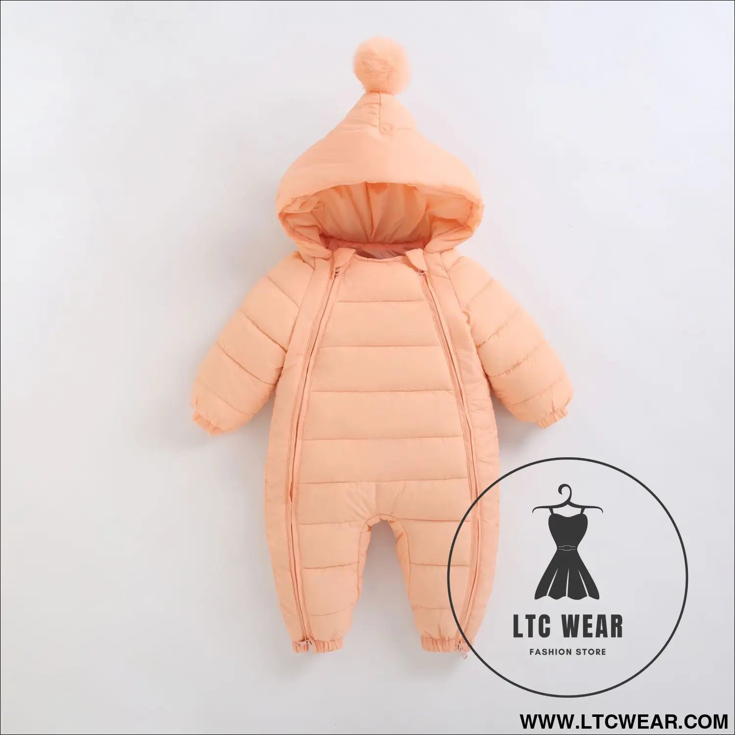 Baby jumpsuit thickened in winter baby’s outdoor clothes newborn cotton crawling clothes autumn and winter toddler