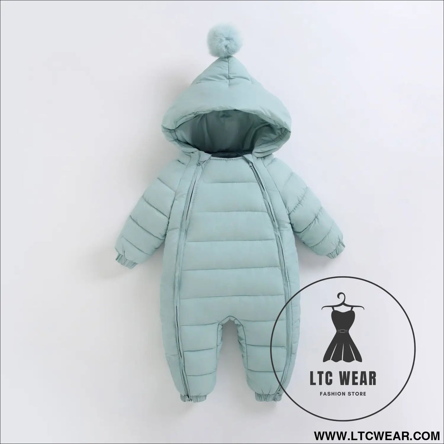 Baby jumpsuit thickened in winter baby’s outdoor clothes newborn cotton crawling clothes autumn and winter toddler