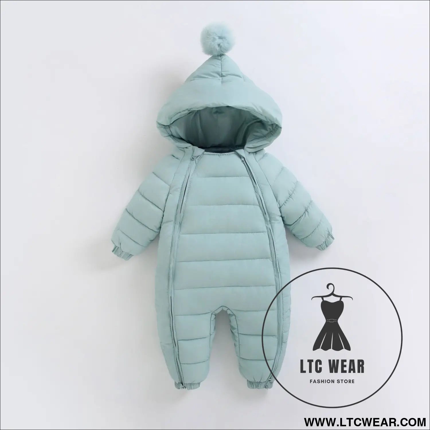 Baby jumpsuit thickened in winter baby’s outdoor clothes newborn cotton crawling clothes autumn and winter toddler