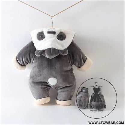 Baby onesie cotton clothes winter newborn baby out crawling clothes modeling cotton thickened harness