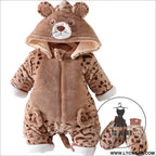 Baby onesie cotton clothes winter newborn baby out crawling clothes modeling cotton thickened harness