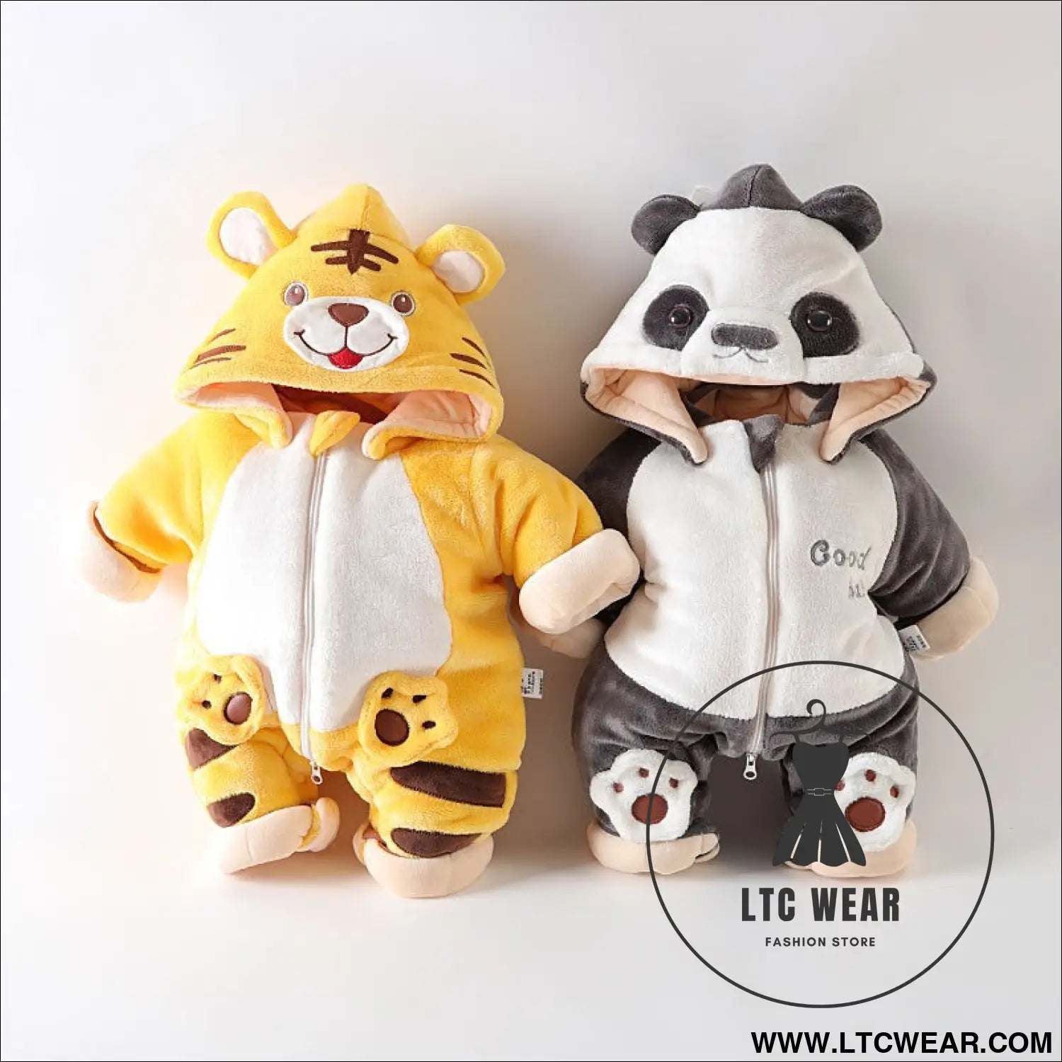 Baby onesie cotton clothes winter newborn baby out crawling clothes modeling cotton thickened harness