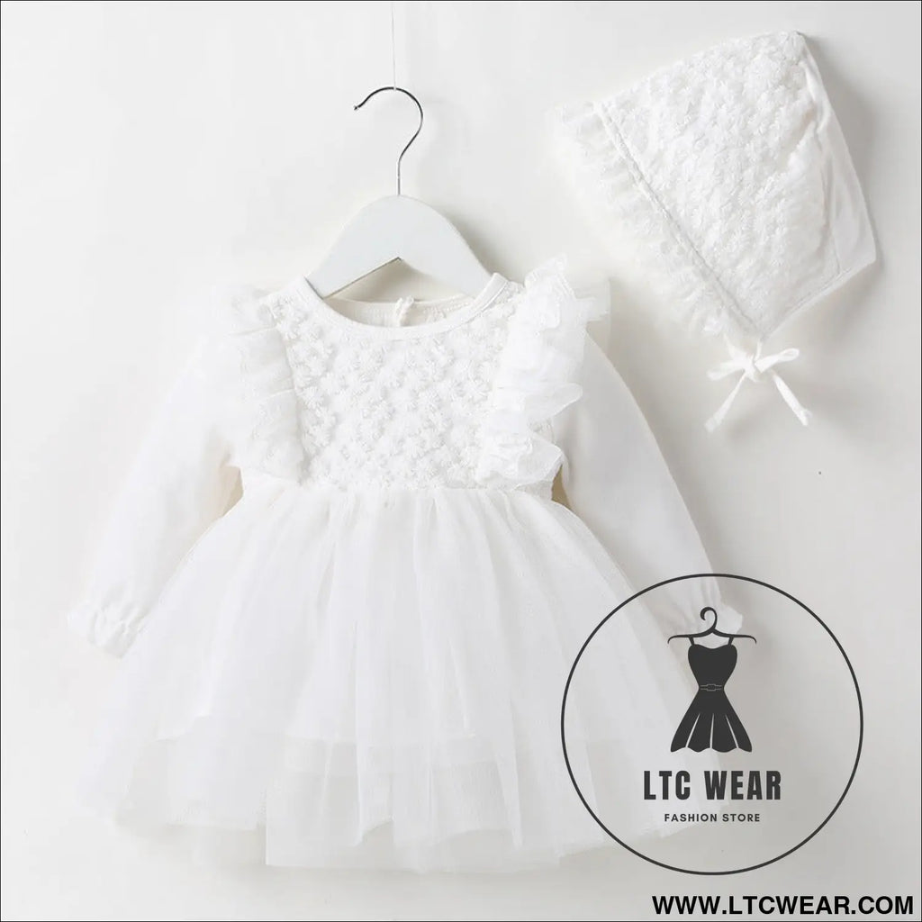 Baby skirt spring autumn winter korean version girls dress plus velvet one-year-old dress girl baby clothes princess