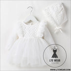 Baby skirt spring autumn winter korean version girls dress plus velvet one-year-old dress girl baby clothes princess