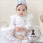 Baby skirt spring autumn winter korean version girls dress plus velvet one-year-old dress girl baby clothes princess