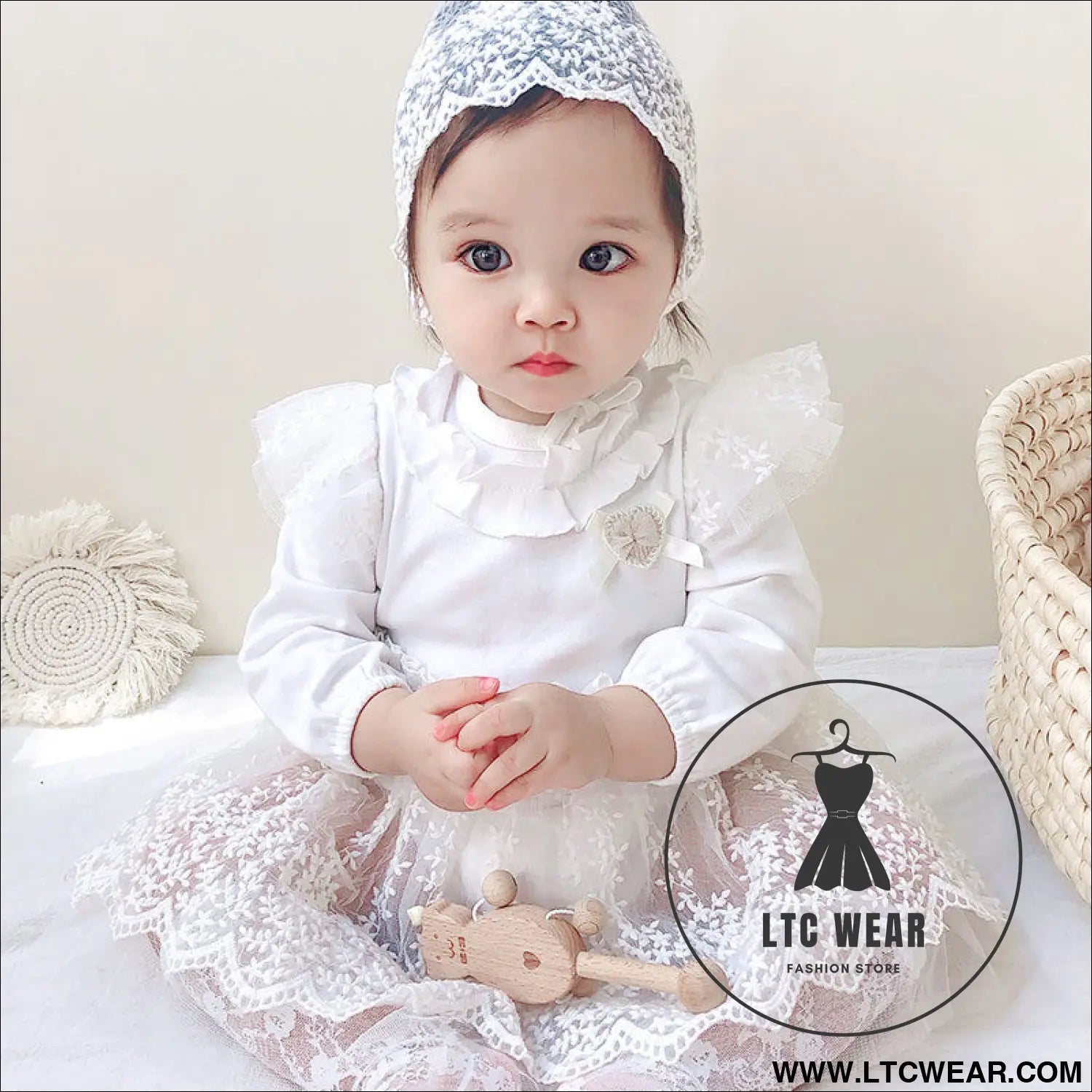 Baby skirt spring autumn winter korean version girls dress plus velvet one-year-old dress girl baby clothes princess