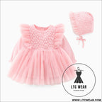Baby skirt spring autumn winter korean version girls dress plus velvet one-year-old dress girl baby clothes princess