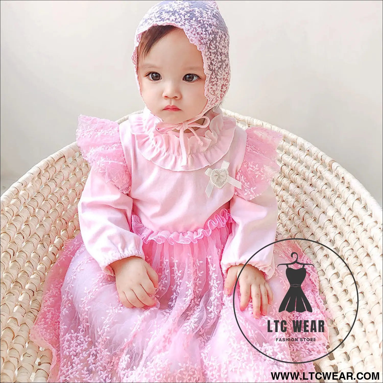 Baby skirt spring autumn winter korean version girls dress plus velvet one-year-old dress girl baby clothes princess